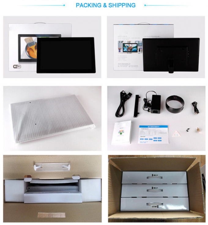 18.5 inch Android Tablet Touch Screen Flat IPS RK3288 RK3399 With POE