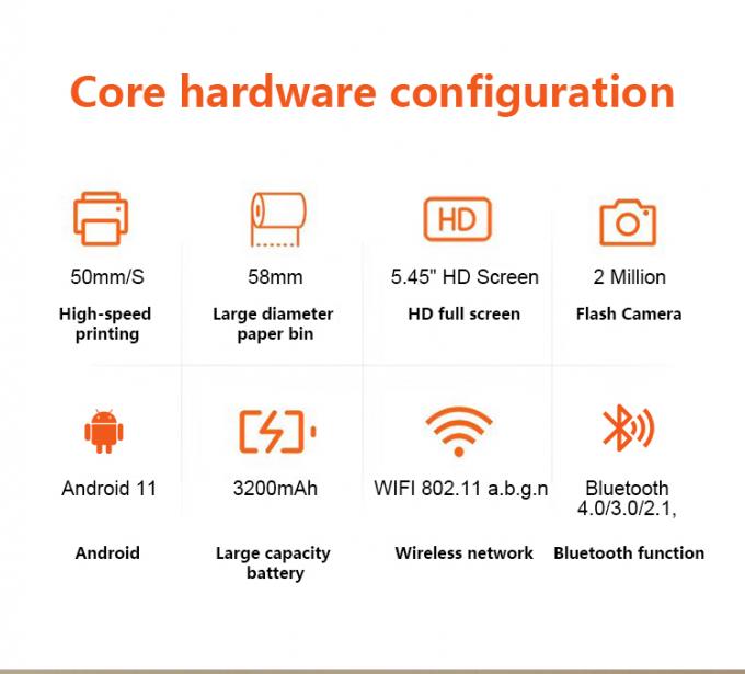 5.45 Inch Handheld POS Machine | Smart NFC Mobile Payment Terminal with ...