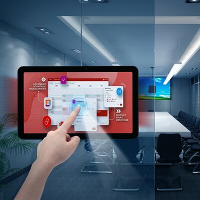 15.6 Inch RK3566 Conference Room Tablet with POE Power and Double-Sided Illumination