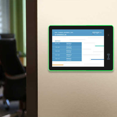 14Inch RK3566 Android Conference Room Booking Tablet with Surrounding LED Lights for Meeting Room Scheduling