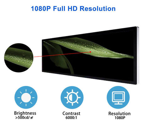 21-Inch Bar Type LCD Digital Signage Wall Mounted Advertising Machine for Modern Advertising Needs