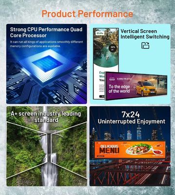 19 Inch Wall Mounted Bar-Type Advertising Machine 1920x360 Android Tablet