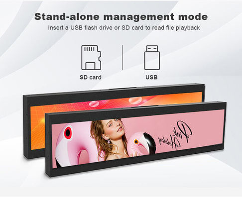 19 Inch Wall Mounted Bar-Type Advertising Machine 1920x360 Android Tablet