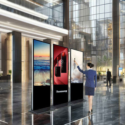 86Inch Super Large Vertical LCD Advertising Display for Indoor Kiosks Floor Standing
