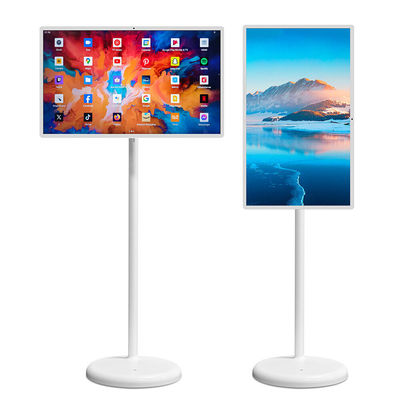 24Inch RK3566 NFC Stand By Me TV Indoor Android 12 Advertising Digital Signage Portable Floor Standing Smart TV