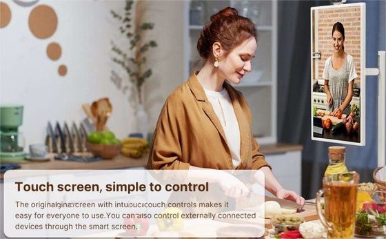 Portable Indoor 24Inch Android Moving Smart Stand By Me Floor Standing Smart TV