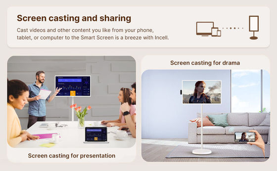 21" Android 12 System Stand By Me TV Smart Broadcast Machine Touch Screen
