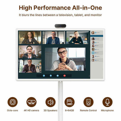 Portable Indoor 24Inch Android Moving Smart Stand By Me Floor Standing Smart TV