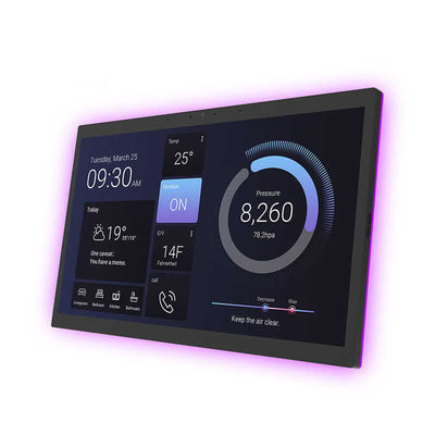 Smart Home 15.6 Inch RK3588 NFC POE Android13 Wall Mounted Tablet with Led Light
