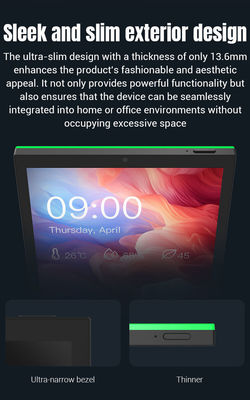 10.1Inch RK3399 Wall Mounted Smart Home Control Tablet Surrounding LED Light for Ultimate Comfort