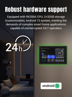 10.1Inch Android Central Control Screen with RK3588 CPU and Android 13 for Smart Home Automation