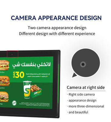 10.1Inch RK3399 2+16GB Wall Mounted Conference Room Tablet NFC POE Meeting Room Booking System with Both Sides Light