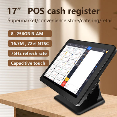 New Design 17Inch N5095 CPU POS Machine 8+256GB Large Memory Win10 Retail Cash Register POS Terminal