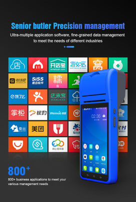 Smart NFC Mobile Payment Terminal 5.5Inch Portable Pos Machine Intelligent Handheld Smart Terminal with Camera Printer