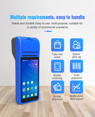 Smart NFC Mobile Payment Terminal 5.5Inch Portable Pos Machine Intelligent Handheld Smart Terminal with Camera Printer