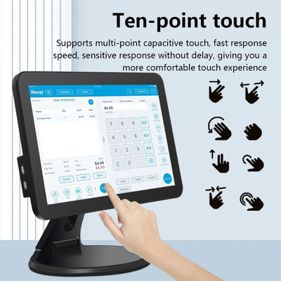 15.6Inch Touch Screen Desktop POS Terminal N2840 2+32GB Retail Cash Register with Scanner