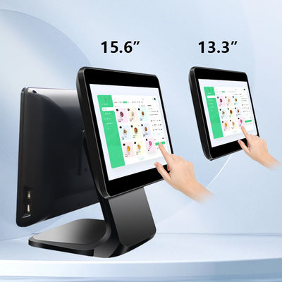 13.3/15.6Inch Dual Touch Screen POS System I3 Windows System Retail Store POS Terminal with Foldable Base