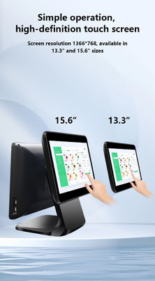 13.3/15.6Inch Dual Touch Screen POS System I3 Win System Retail Store POS Terminal with Foldable Base