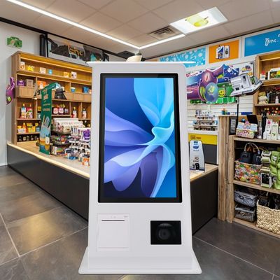 15.6" Self-Service POS Machine with Win 10 Operation System Touch Screen Scanner Printer NFC QR Code Reader