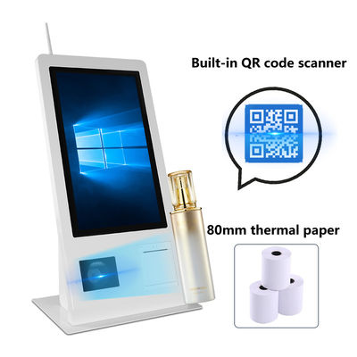 15.6" Self-Service POS Machine with Win 10 Operation System Touch Screen Scanner Printer NFC QR Code Reader