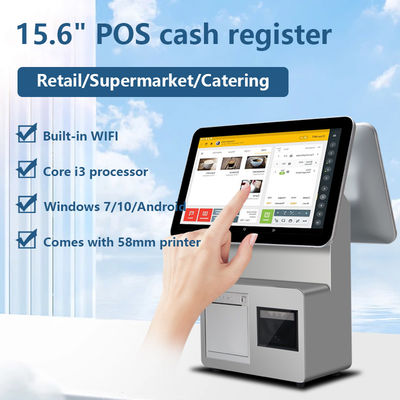i3/i5/i7 CPU 15.6 Inch 11.6 Inch Digital Dual Screen POS Terminal Win7/10 Android Restaurant POS System with SDK Function