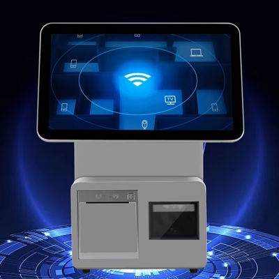 Retail 15.6inch Dual Touch Screen All in One Terminal Machine with Thermal Transfer Printer Technology