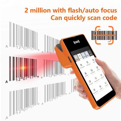 5.45inch Android Systems Mobile Pos Machine Handheld Smart Cashier Terminal with Printer Output Type Monochrome and Wifi