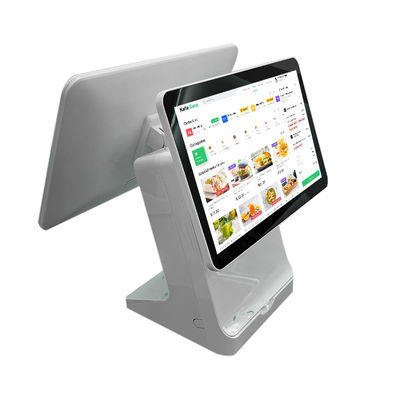 Restaurant Ordering Android POS Machine with 15.6 Inch Dual Screen and Intel Celeron J1900 CPU