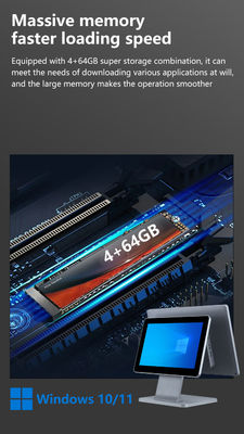 4GB DDR3 Memory 15.6 Inch Point of Sale POS Terminal for Restaurant All in One Touch POS Machine Windows POS Systems