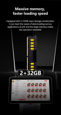 Capacitive Touch Dual Screen All in One Pos Systems for Restaurants Wifi Cash Register and 32GB Hard Disk Capacity