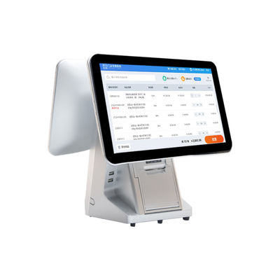 15.6'' 14'' Dual Screen Android Systems POS Machine with Cash Payment Drawer and All-in-One Touch Smart Software POS Terminal