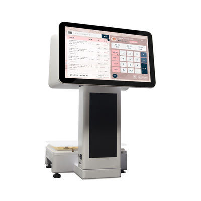 Supermarket POS System 15.6inch Dual Touch Screen with Built-in Scale Printer Wireless Protocol NFC Interface VGA