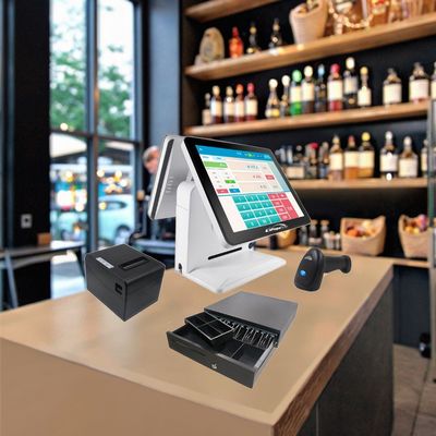 Restaurant Cash Register Machine with 32/64/128/256GB Hard Disk Capacity and Sturdy Plastic Material