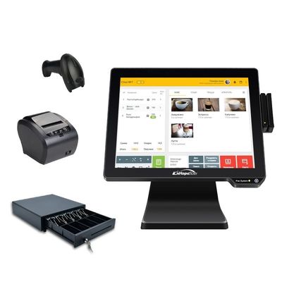 Restaurant Ordering Thermal Printer with Resolution Win/Android POS Cash Register 13.3/15.6 Inch 1366*768 Resolution
