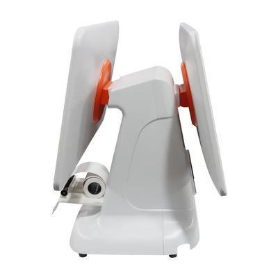 All in One Core White USB3.0 Interface Scanner Check Cash Register Pos Terminal System with 80mm Printer and 15.6 inch LCD