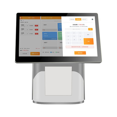 DDR3 2G Memory 15.6 Inch Desk Touch Screen Self Ordering Payment Kiosk for Cashless Payment and Restaurant