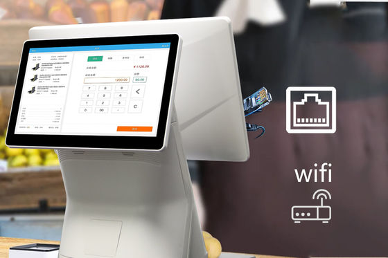 DDR3 2G Memory 15.6 Inch Desk Touch Screen Self Ordering Payment Kiosk for Cashless Payment and Restaurant