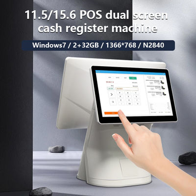 DDR3 2G Memory 15.6 Inch Desk Touch Screen Self Ordering Payment Kiosk for Cashless Payment and Restaurant