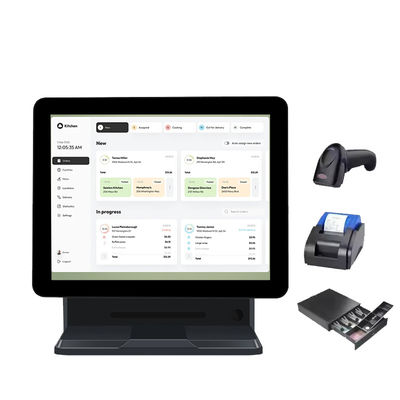 Advanced 15.6" Touch Screen POS System with Customer Display Software Payment Terminal Cash Register Machine