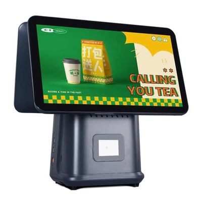 Retail Restaurant Billing Machine 15.6 inch Dual Screen POS System with Windows Operating System and Android POS