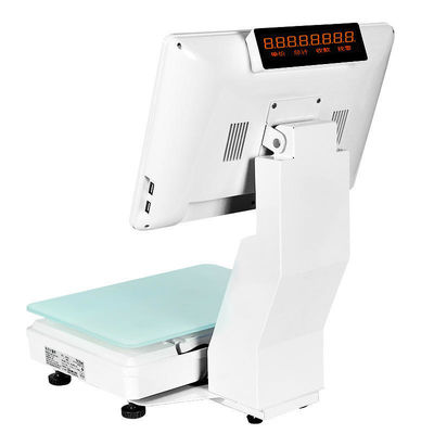 15.4 Inch Dual Screen Windows Touch All in One Scale Weighing POS Supermarket Hotel's Ultimate POS Solution with WIFI/BT