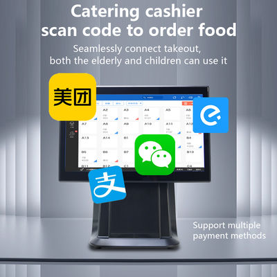 High Performance 15.6" I3 Processor Touch Screen Pos All In One Supermarket Retail POS Machine with Customer Display