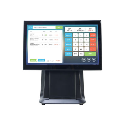 High Performance 15.6" I3 Processor Touch Screen Pos All In One Supermarket Retail POS Machine with Customer Display