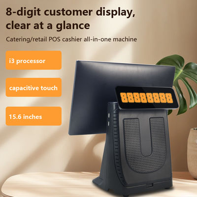High Performance 15.6" I3 Processor Touch Screen Pos All In One Supermarket Retail POS Machine with Customer Display