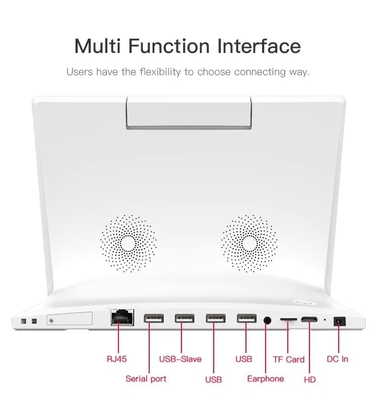 desktop 10.1inch L shape android tablet pc wifi NFC touch screen quad core smart office self-service kiosk business use