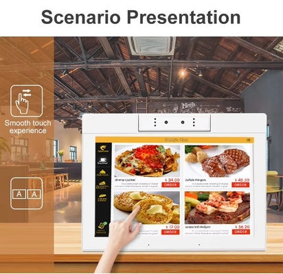 desktop 10.1inch L shape android tablet pc wifi NFC touch screen quad core smart office self-service kiosk business use