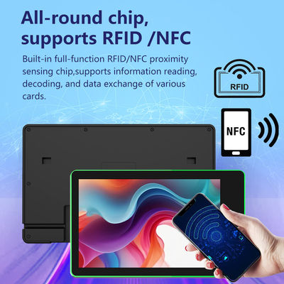10.1-inch Wall Mount Android Tablet with Quad-core Rockchip RK3576 and 4-Sided LED Light Bar for Meeting Room Booking