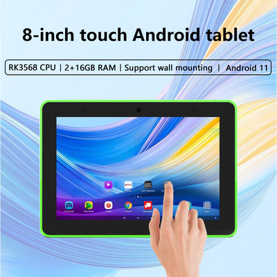 8-Inch Wall Mounted Android Tablet PC with 4-Side LED Lights and POE NFC for Smart Home and Meeting Room Booking