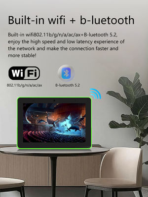 8-Inch Wall Mounted Android Tablet PC with 4-Side LED Lights and POE NFC for Smart Home and Meeting Room Booking