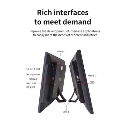 23.6inch LCD video wall Digital signage advertising display Rockchip quad core POE power NFC 4GB 32GB touch screen for Retail stores